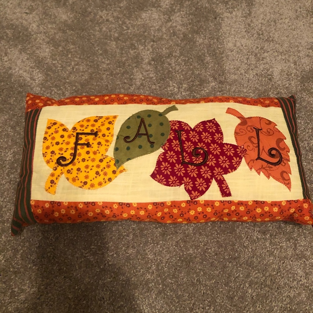 Fall Autumn Decor Leaf Pillow
